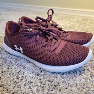 Under Armour Tennis Shoes Burgundy Maroon